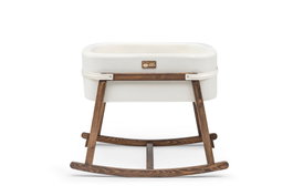 Hanah Home Cuna Hier - Blanco, Nogal
